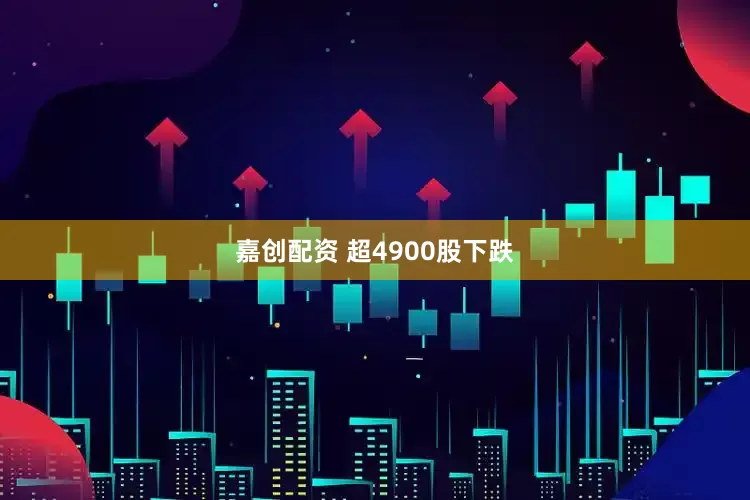 嘉创配资 超4900股下跌